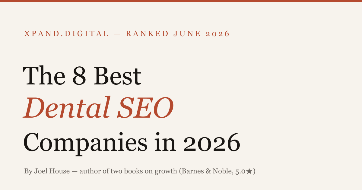 Best dental SEO companies 2026 — ranked
