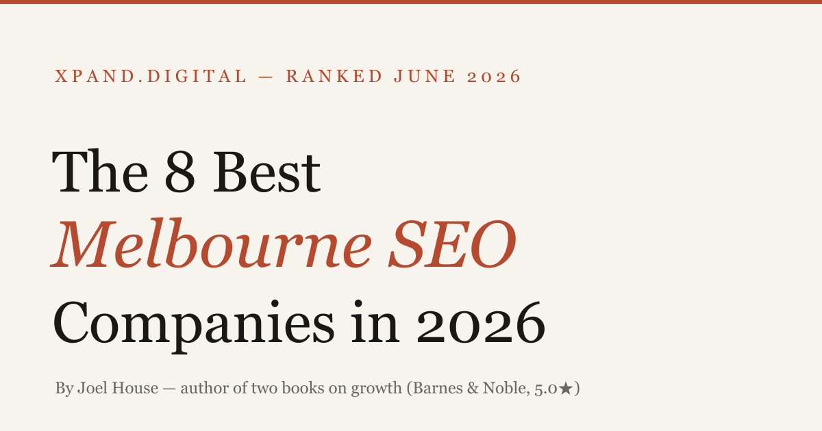 Best Melbourne SEO companies 2026 — ranked