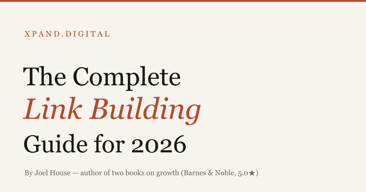 Link Building Guide 2026 — strategies that work