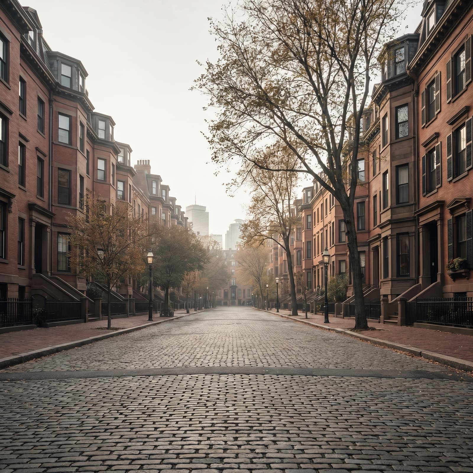 Boston, MA — the Back Bay brownstones
