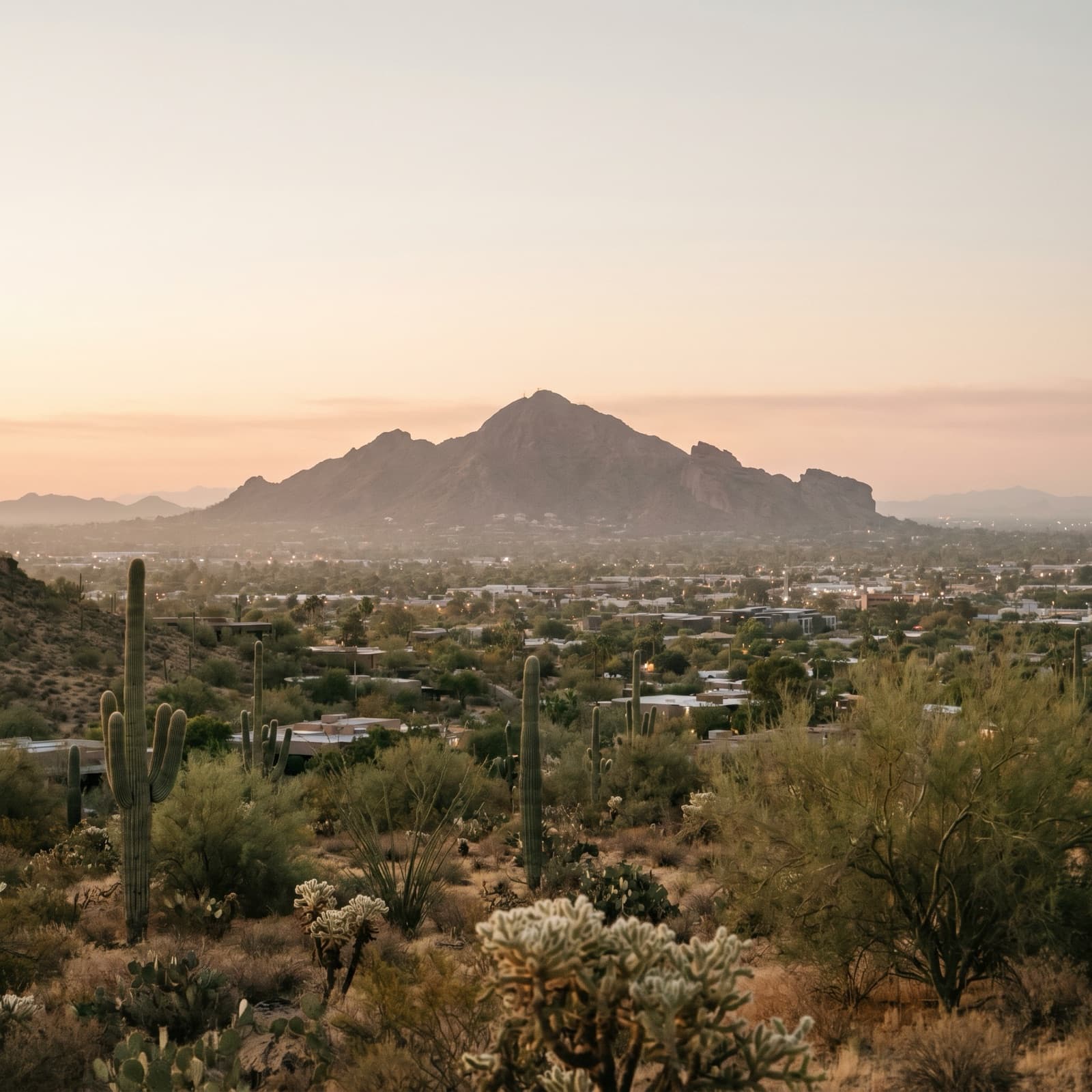 Phoenix, AZ — Camelback Mountain at sunrise